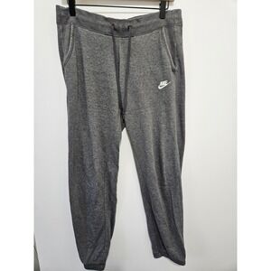 Nike Sportswear Gym Vintage Joggers Charcoal Grey Heather Sweatpants Small